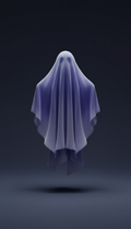 Phantom Lavender Ghost Figure
