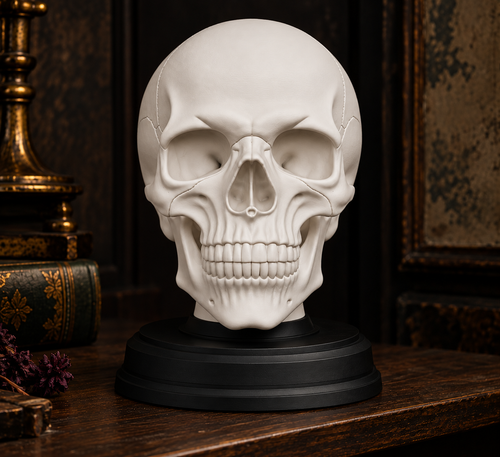 The Anatomist's Study — Skull Bust with Display Stand by Gremlin Relics
