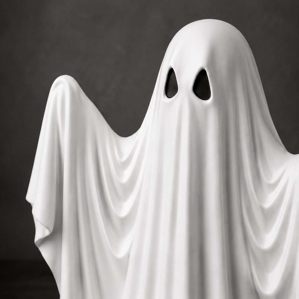 The Old Haunt — Retro Ghost Figurine, Halloween Ghost Relic Decor