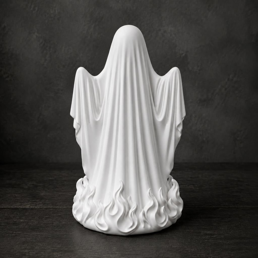 The Old Haunt — Retro Ghost Figurine, Halloween Ghost Relic Decor
