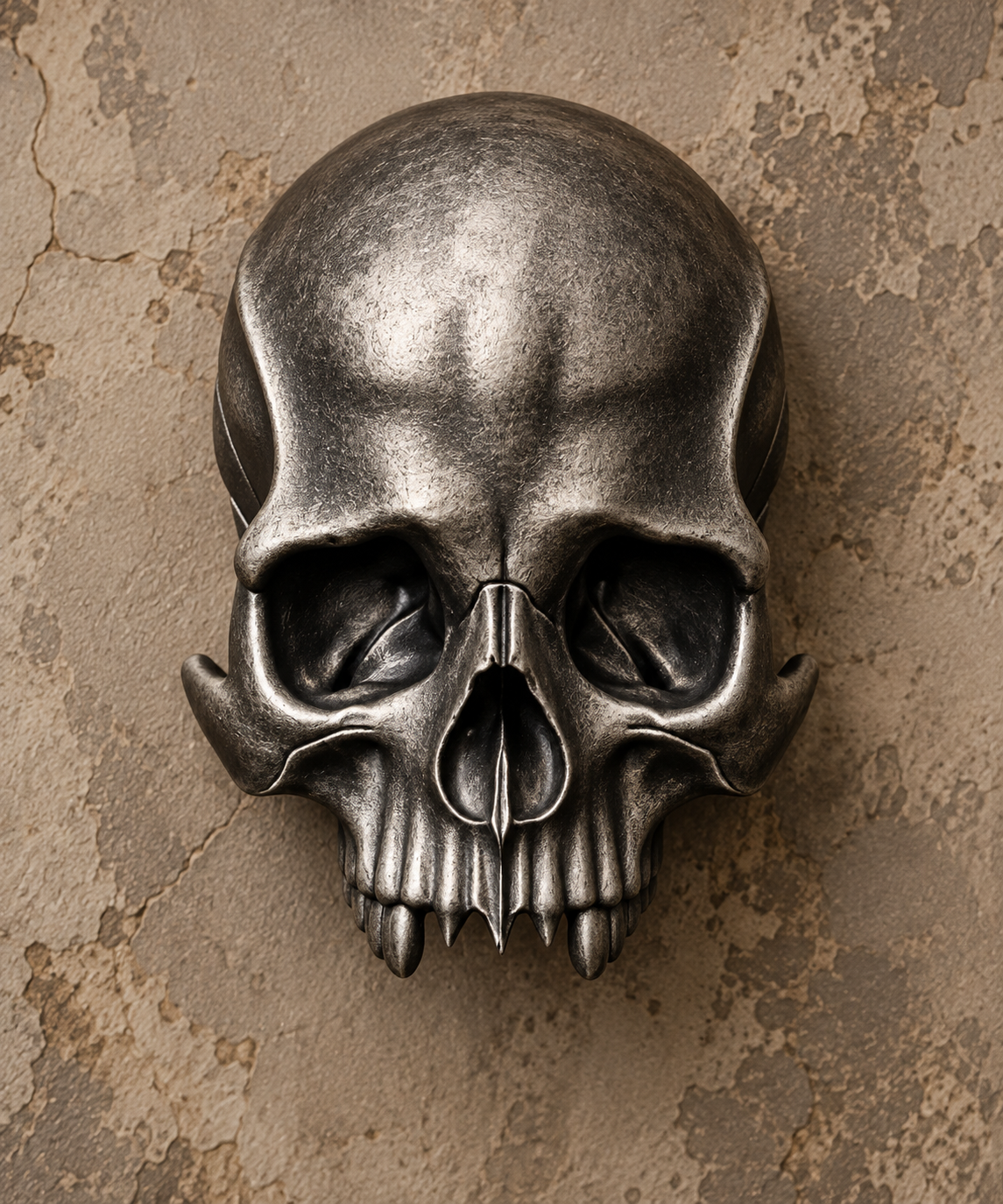 The Kept Secret — Skull Wall Mount with Hidden Compartment, Gothic Decor