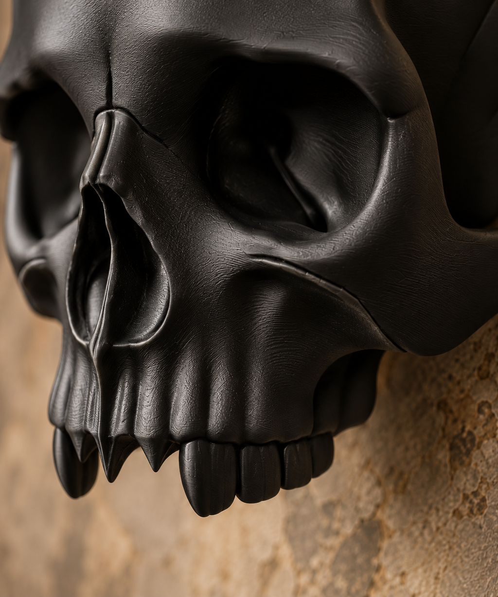 The Kept Secret — Skull Wall Mount with Hidden Compartment, Gothic Decor