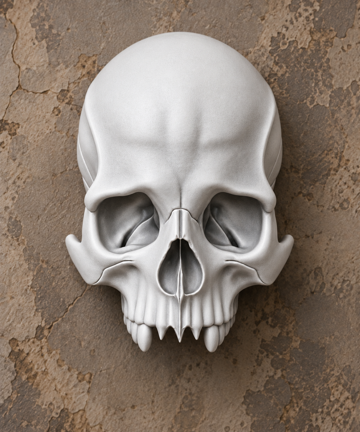 The Kept Secret — Skull Wall Mount with Hidden Compartment, Gothic Decor