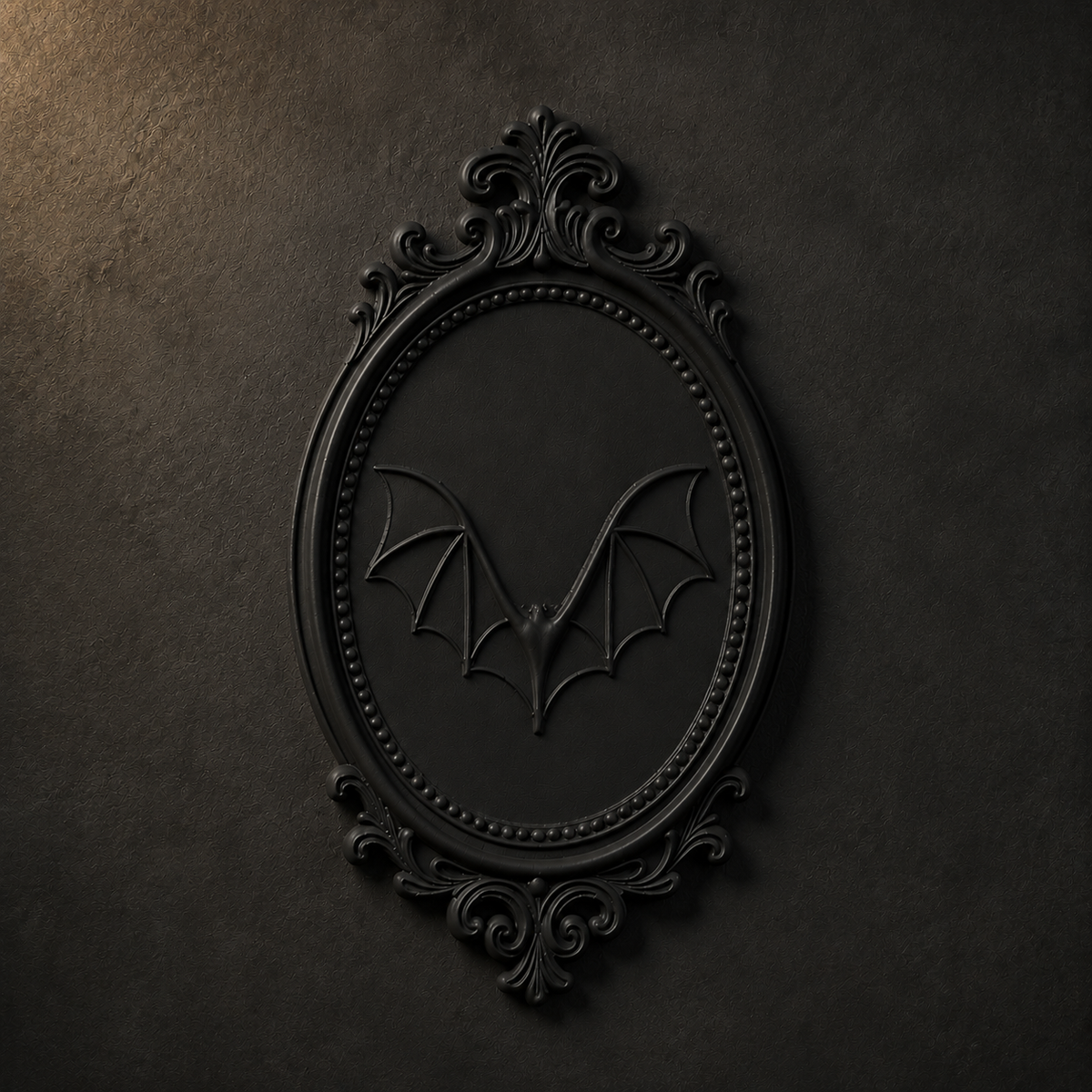 The Nightwings — Gothic Bat Plaque, Vampire Halloween Plaque