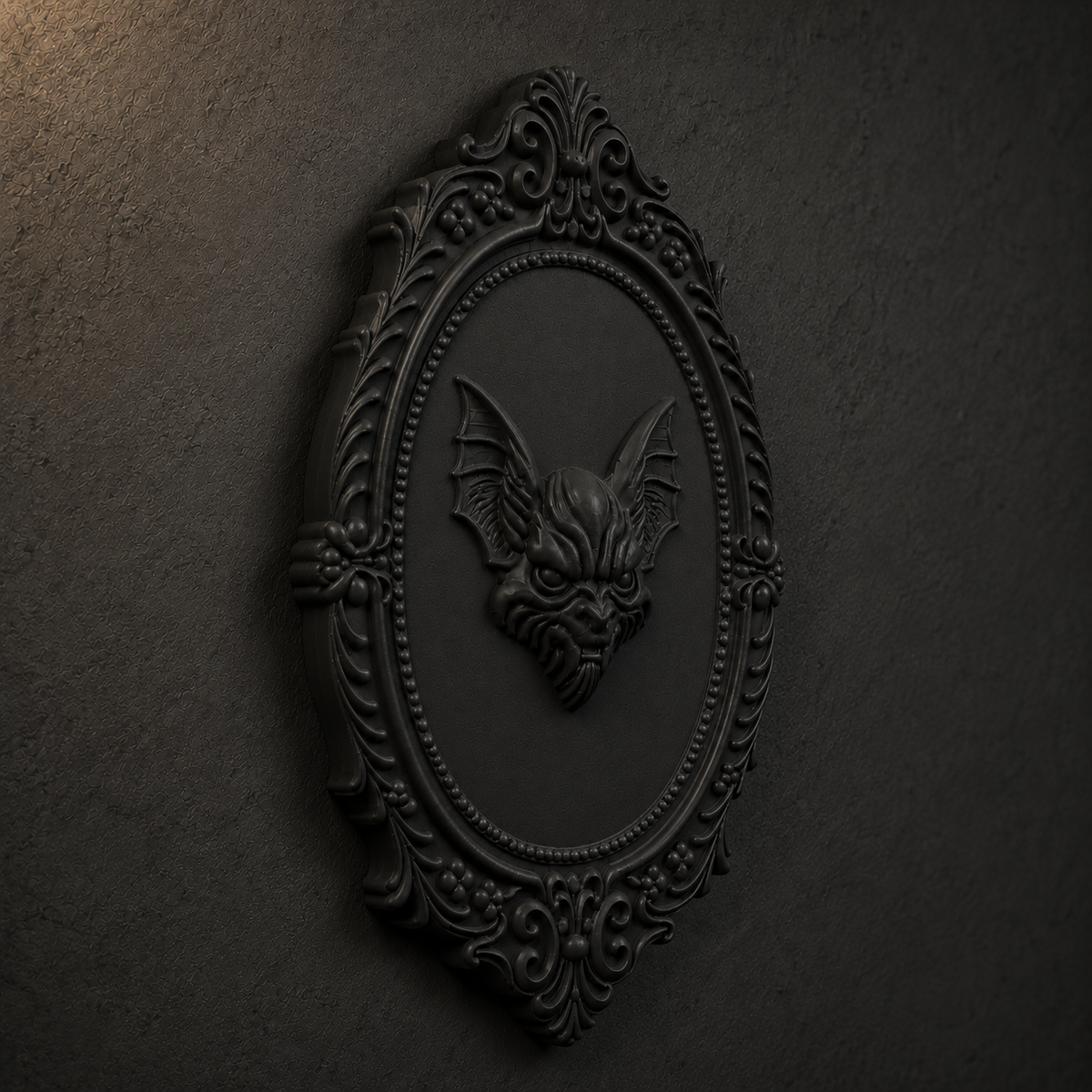The Nightwings — Gothic Bat Plaque, Vampire Halloween Plaque