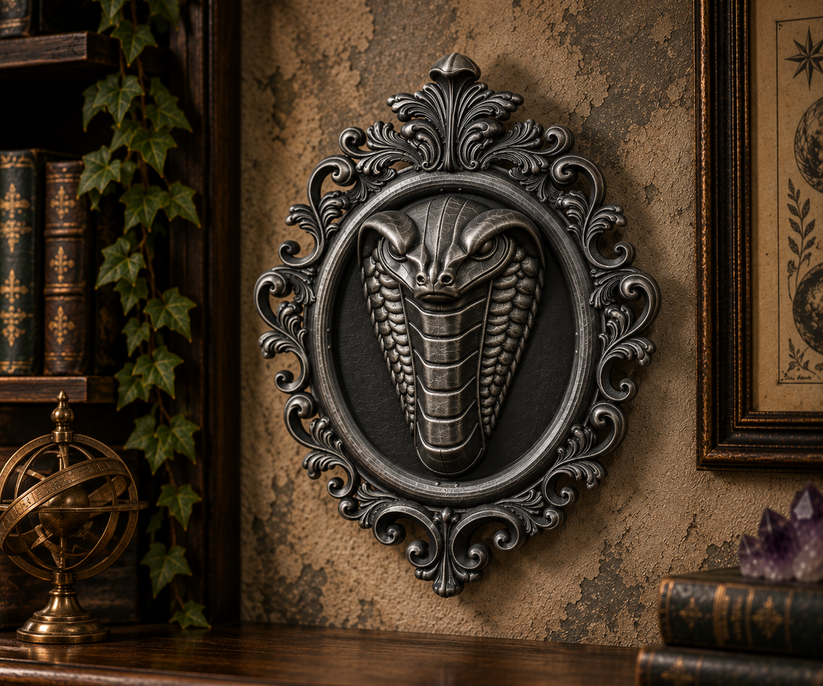 The Serpent's Gate — Gothic Snake Wall Plaque by Gremlin Relics