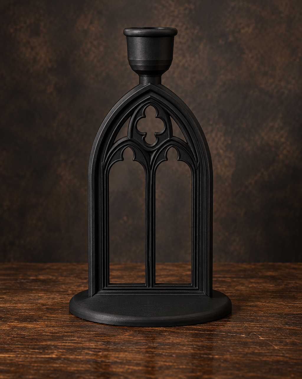 The Vigil Arch — Gothic Cathedral Arch Candle Holder, Gothic Altar Decor
