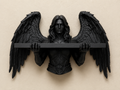 The Fallen Sentinel — Winged Warrior Wall Shelf
