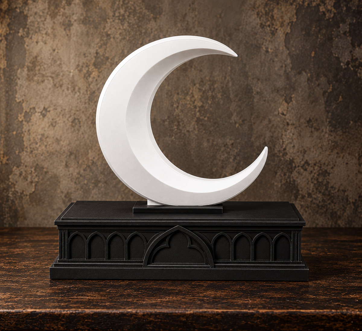 The Waning Casket — Crescent Moon Jewellery Box, Witchy Gothic Trinket Box
