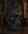 Putrid Elegance — Baroque Zombie Masquerade Mask, Gothic Halloween Mask, Hand-Painted