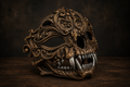 The Chimera's Revel — Beast Masquerade Mask, Halloween Costume, Hand-Painted