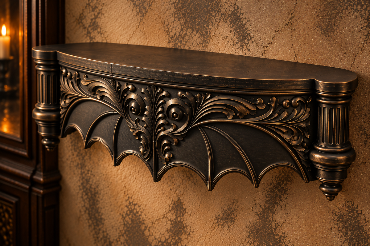 The Blackwing Perch — Giant Blackwing Wall Shelf by Gremlin Relics