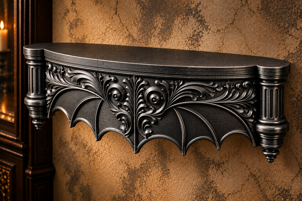 The Blackwing Perch — Giant Blackwing Wall Shelf by Gremlin Relics
