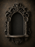 The Reliquary Arch — Arch Wall Shelf, Gothic Display Niche, Hand-Painted