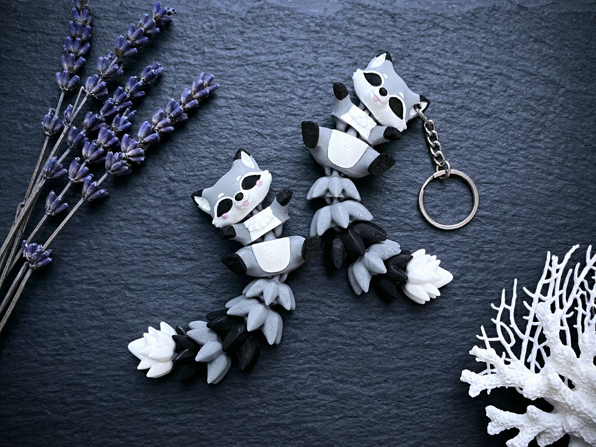 Cute Flexi Raccoon – Articulated 3D Printed Collectible
