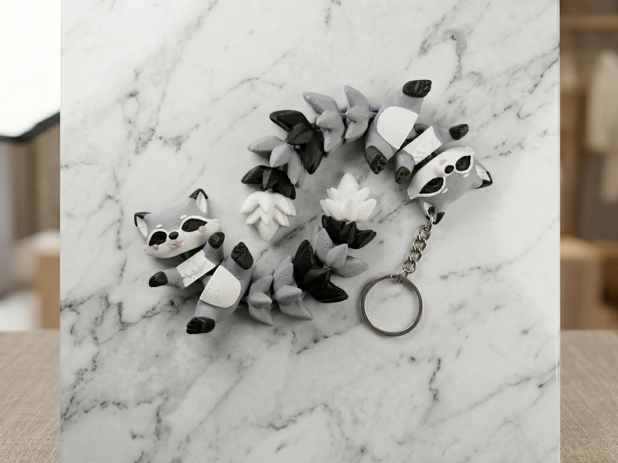 Cute Flexi Raccoon – Articulated 3D Printed Collectible