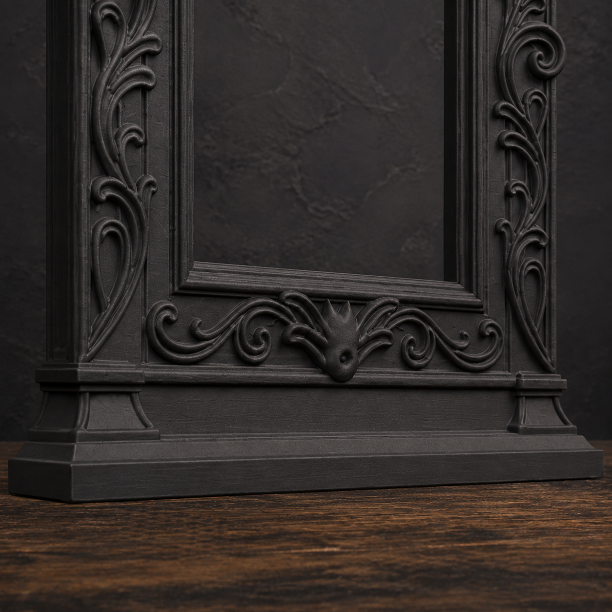 The Fledgling — Baby Bat Photo Frame, Cute Gothic Halloween Wall Frame