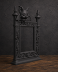 The Fledgling — Baby Bat Photo Frame, Cute Gothic Halloween Wall Frame