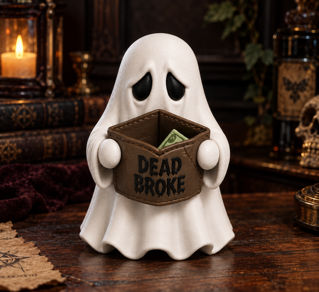 Gremlin Relics Life After Death Ghost Collection - Cute 3D Printed Deadpan Ghosts - Humour, Relatable