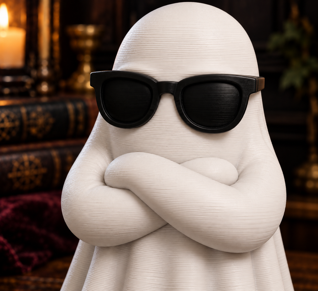 Gremlin Relics Life After Death Ghost Collection - Cute 3D Printed Deadpan Ghosts - Humour, Relatable