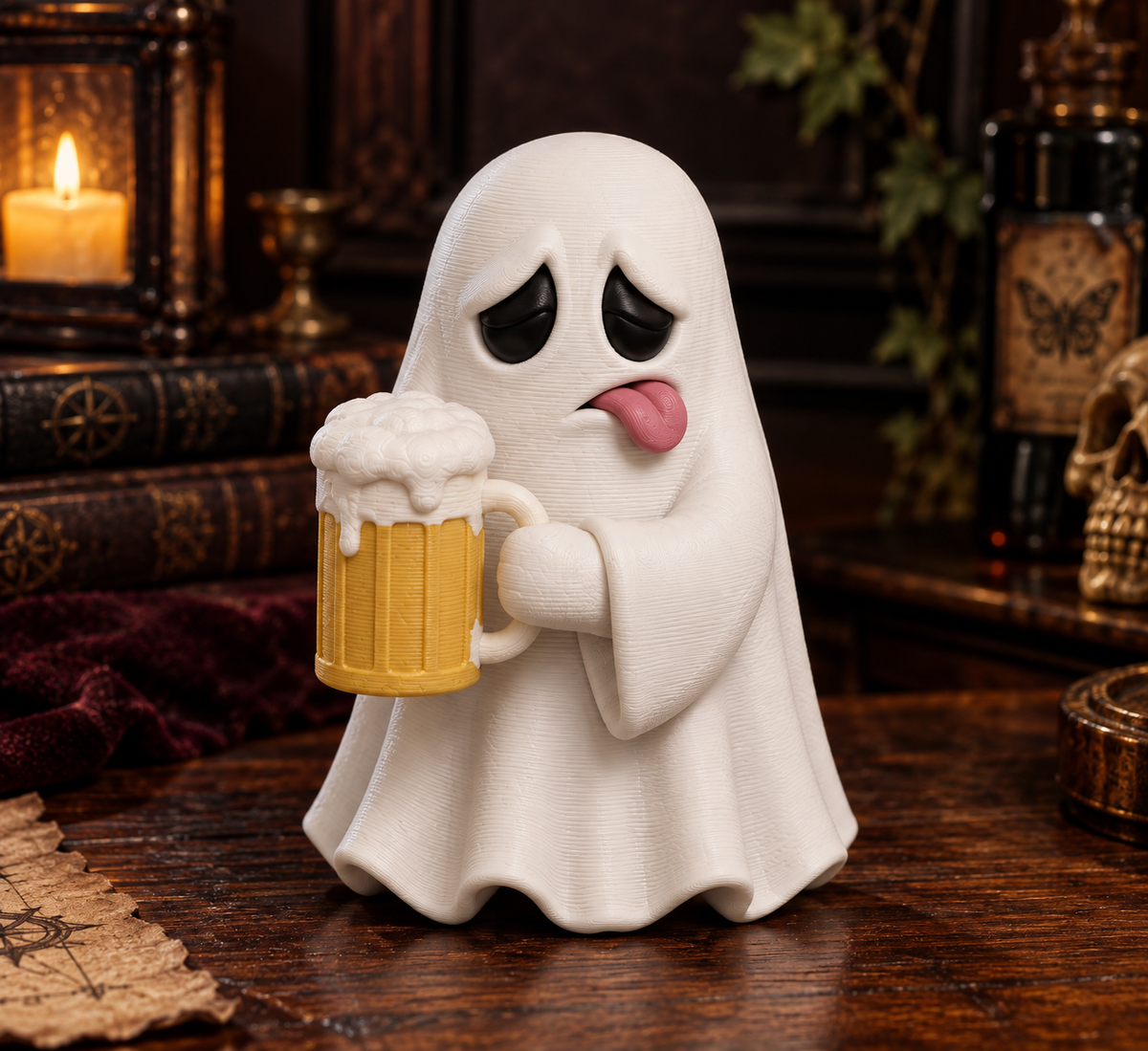 Gremlin Relics Life After Death Ghost Collection - Cute 3D Printed Deadpan Ghosts - Humour, Relatable