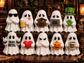 Gremlin Relics Life After Death Ghost Collection - Cute 3D Printed Deadpan Ghosts - Humour, Relatable