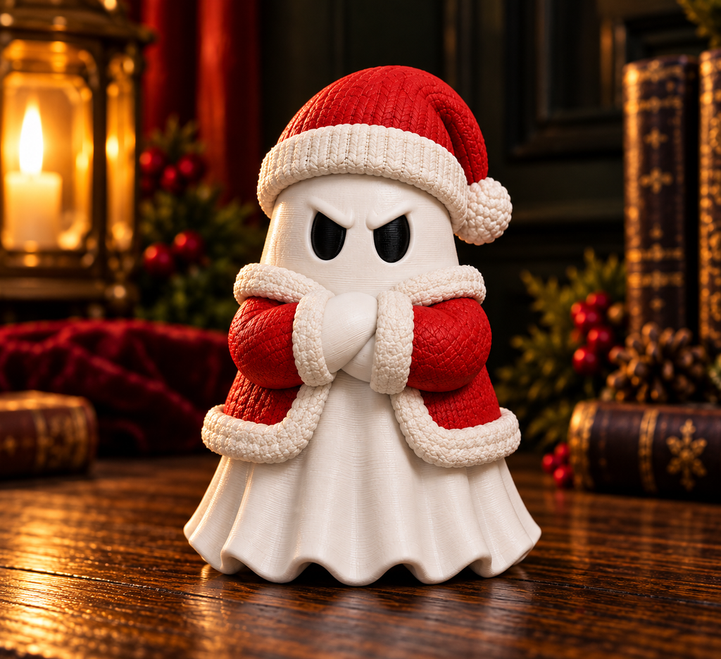 Gremlin Relics Christmas Ghost Collection - Cute 3D Printed Festive Ghosts