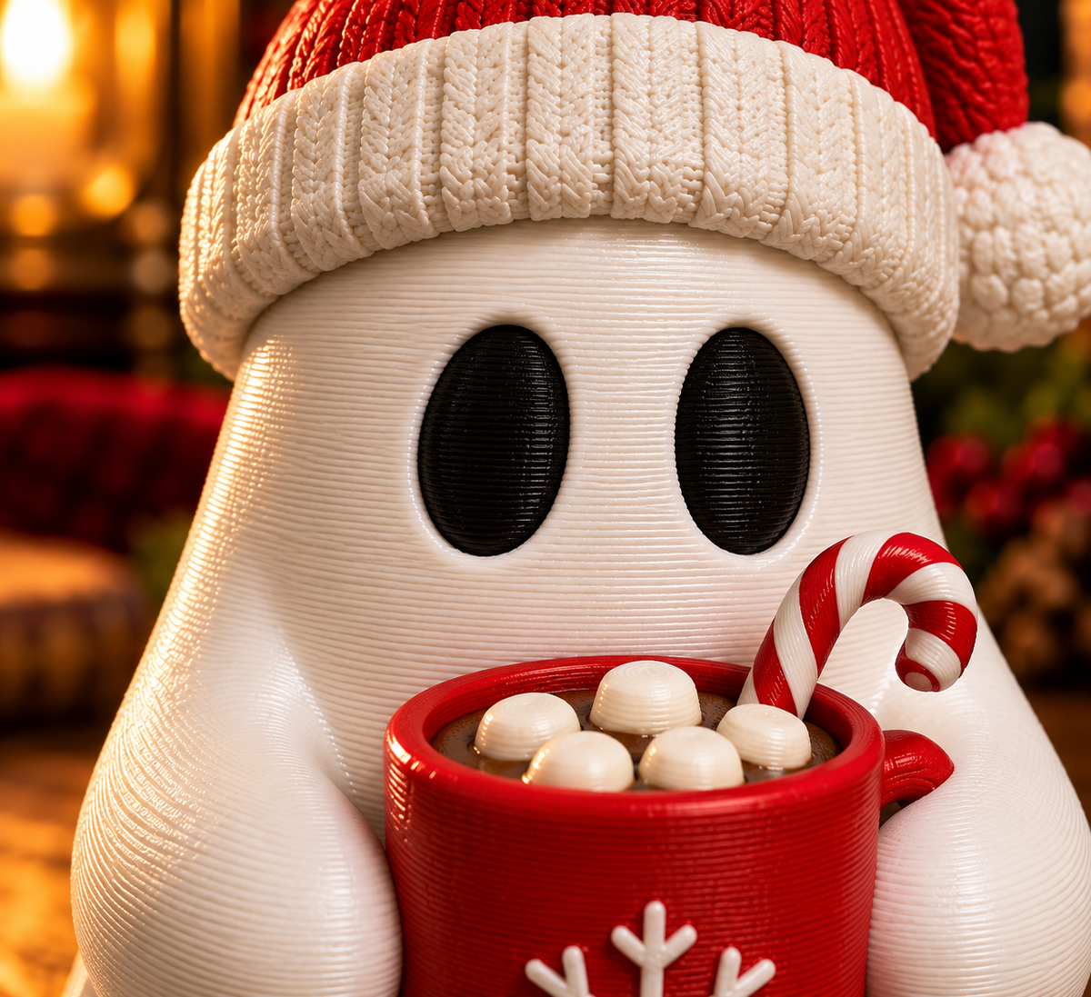 Gremlin Relics Christmas Ghost Collection - Cute 3D Printed Festive Ghosts