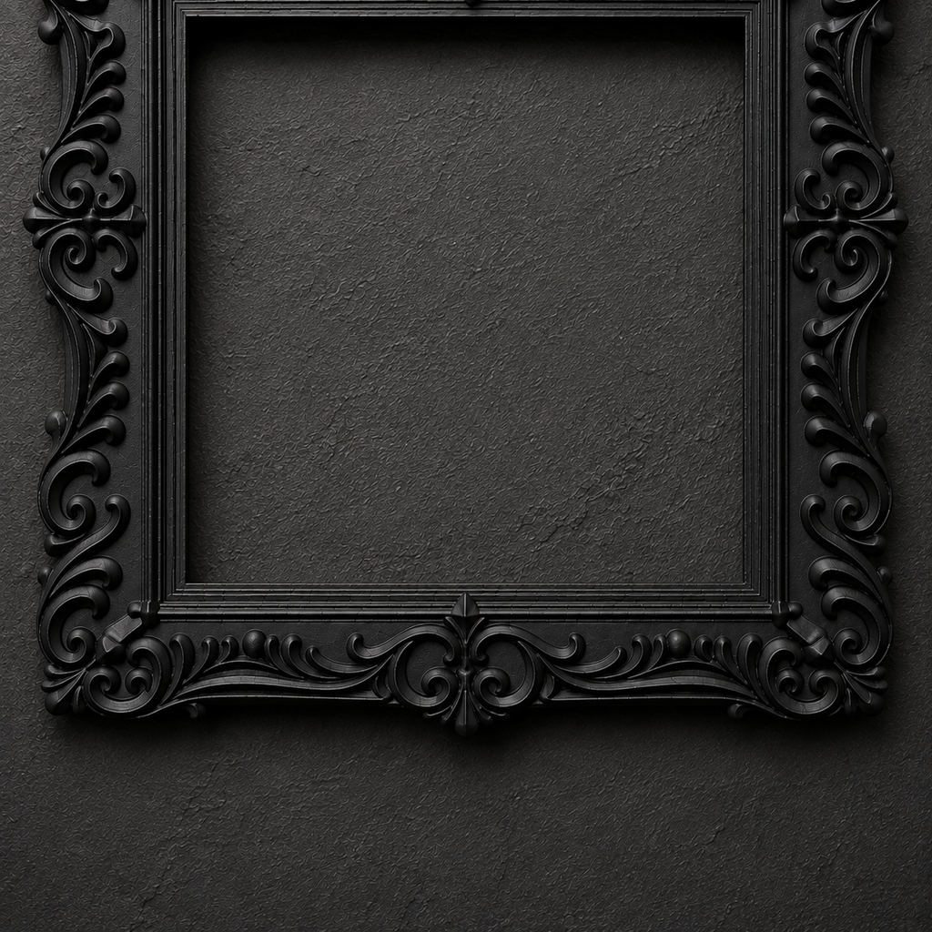 The Unkindness — Twin Raven Photo Frame, Gothic Corvid Wall Frame
